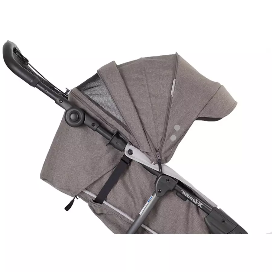 X-lander Jogger Kinderwagen X-Run Carbon Black inkl. Babywanne