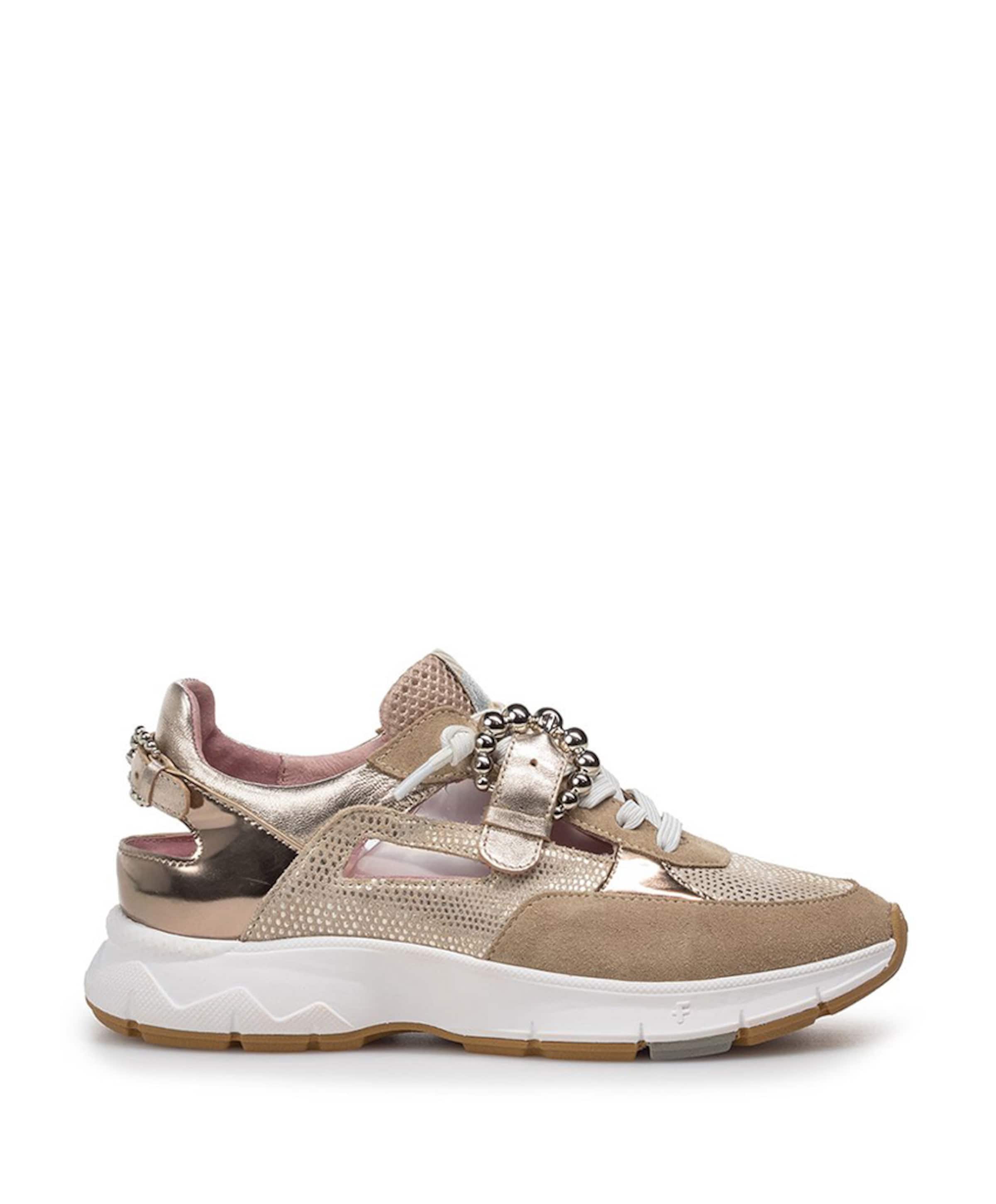 Floris van Bommel dames sneakers beige