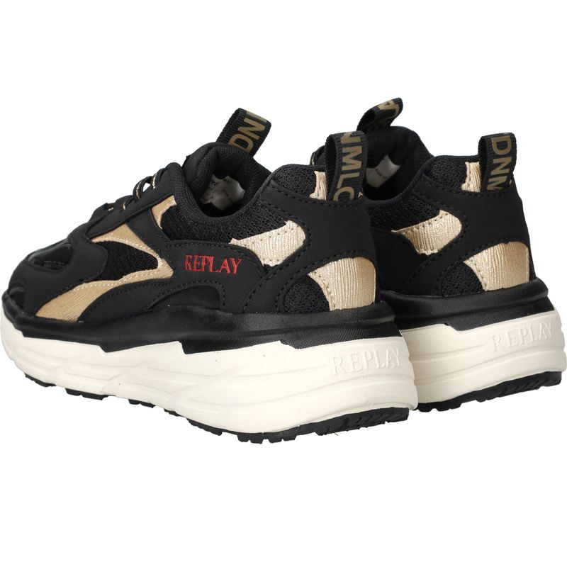 Replay Christal JR 6 Sneakers Zwart Meisjes