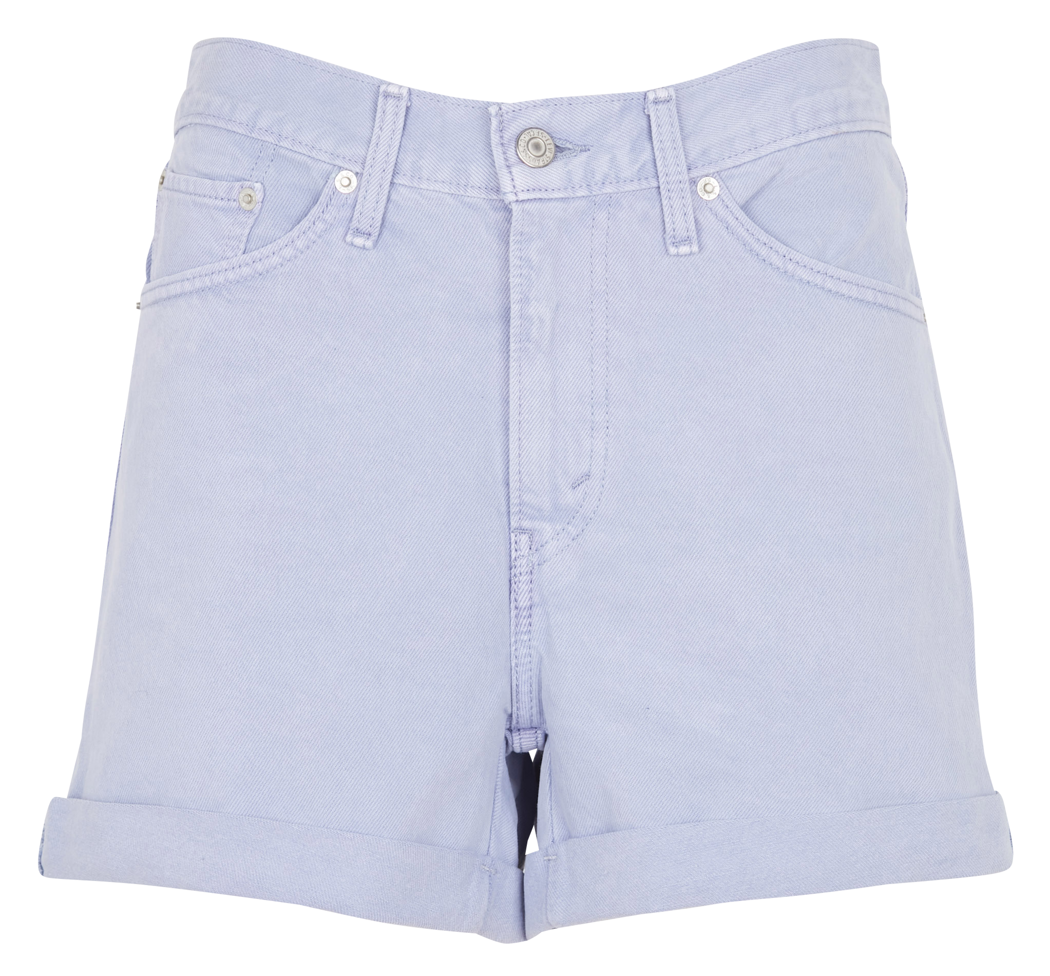 ROLLED 80S MOM SHORTS - Short en jean | Violet