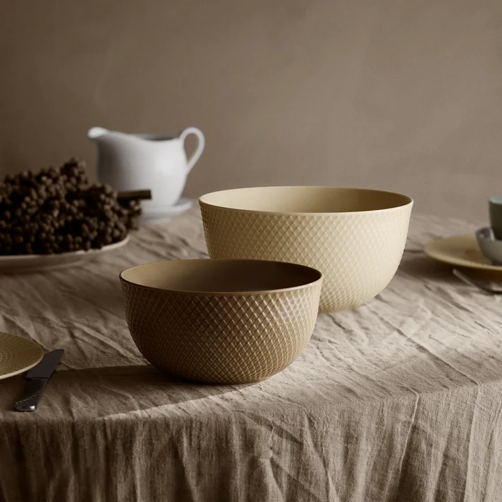Lyngby Porcelæn - Rhombe Schale Ø 22 cm, marble