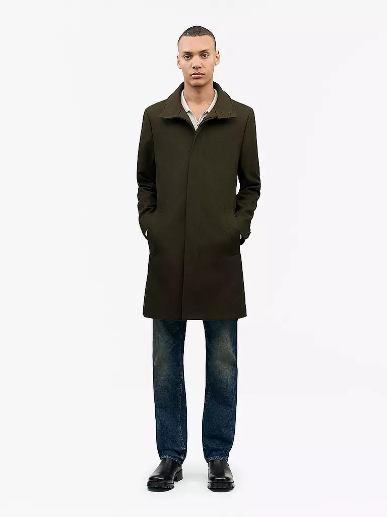 TIGER OF SWEDEN Wollmantel ALERIC olive