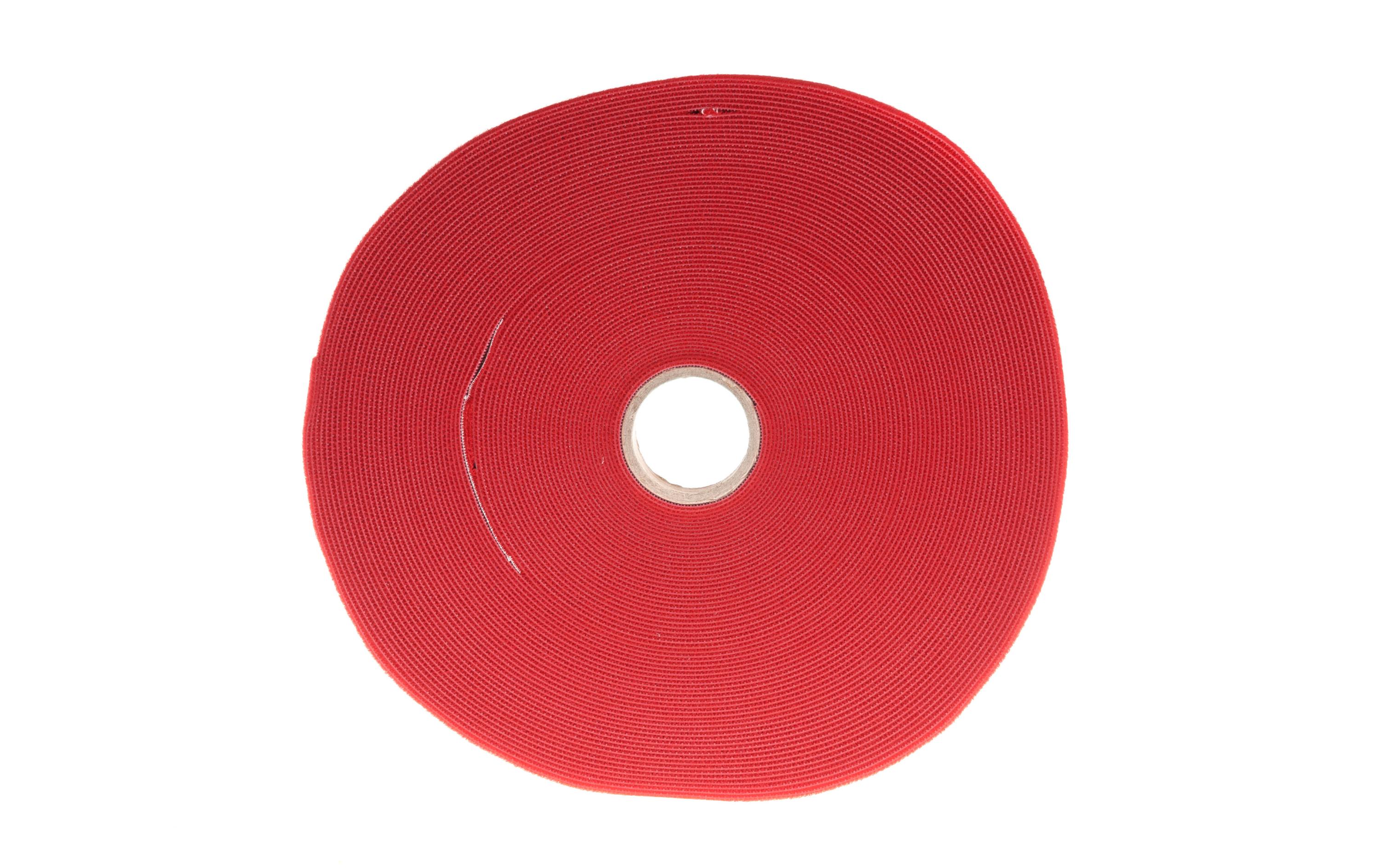 Klettband-Rolle ETN Fast Strap 25 mm x 25 m, RotKlett-Kabelbinder, 25 mm x 25 m, rot