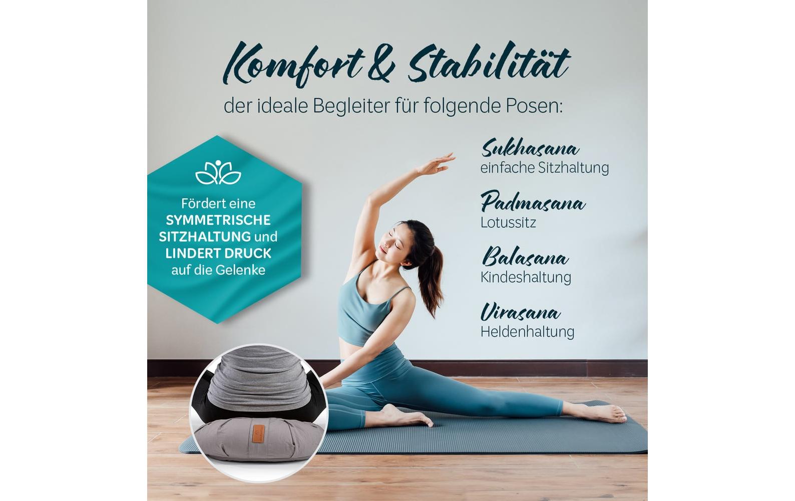 Yogabolster Ganesh HalbmondYoga-Zubehör