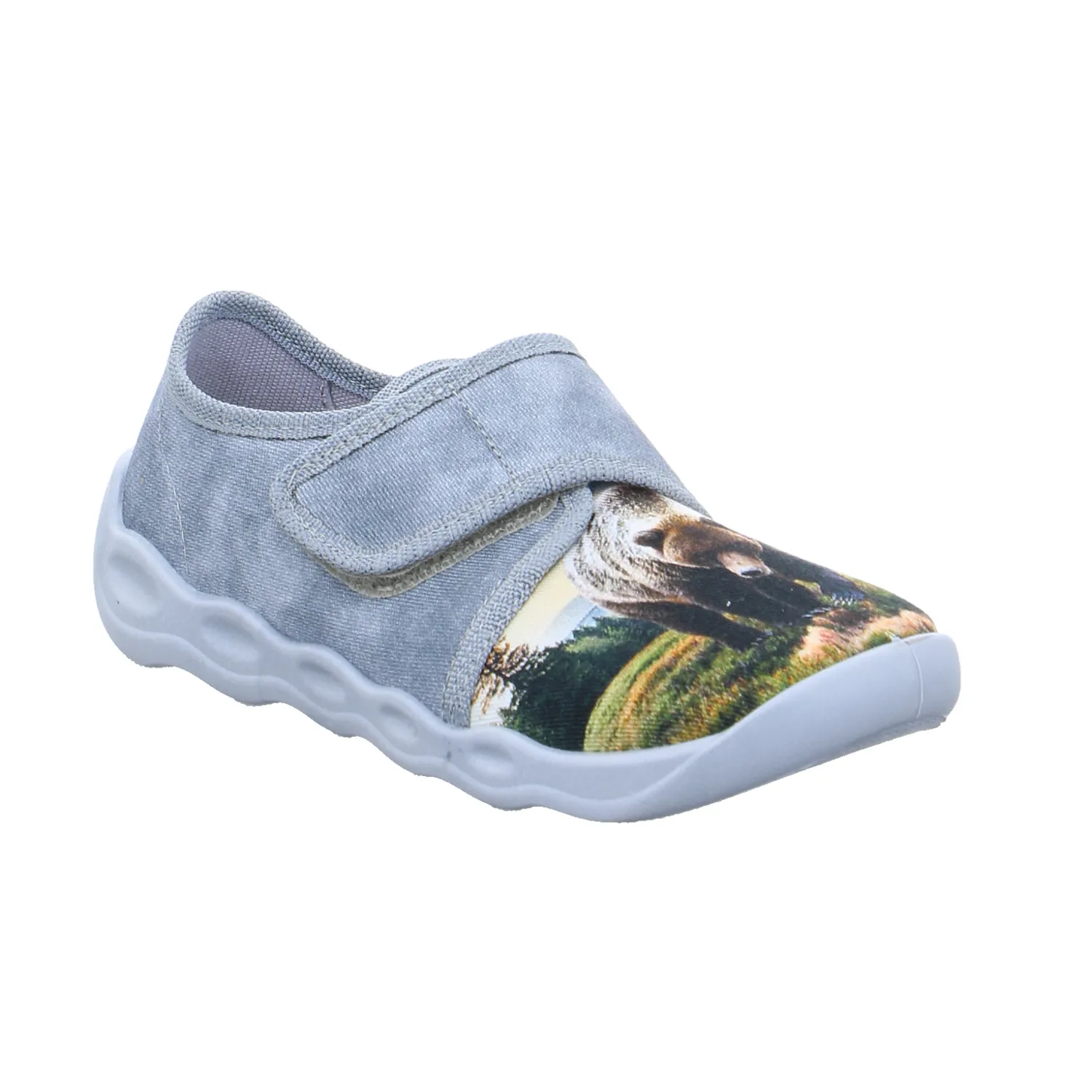 SUPERFIT Kinder-Hausschuh Silber Textil  Unisex