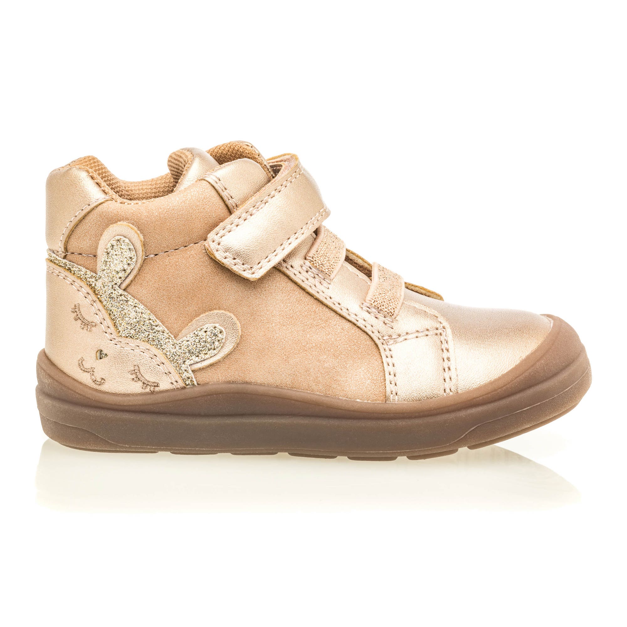 Baskets hautes Bébé fille rose