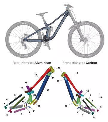 Scott Gambler Carbon Alloy - 2020 - L - Mat