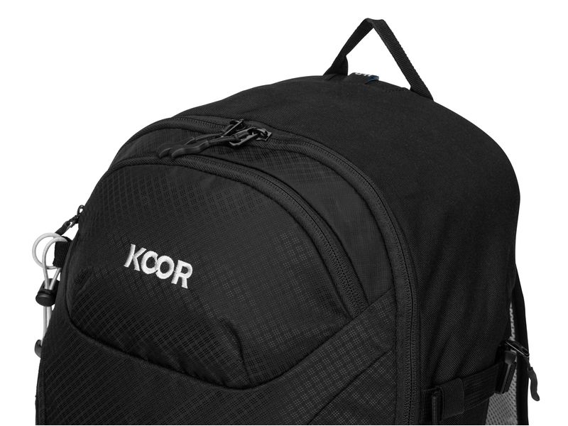 KOOR Wanderrucksack Pilloon 24   4 l, Schwarz Funktionaler und bequemer Bergrucksack für das ganze Jahr