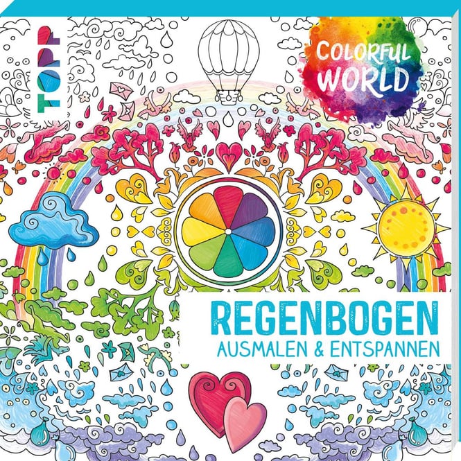 Colorful World - Regenbogen - Ausmalen & Entspannen