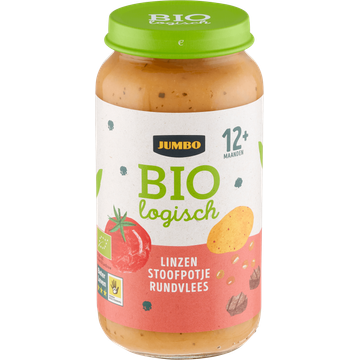 Jumbo Biologisch Babyvoeding Linzen Stoofpotje Rundvlees 12+ Maanden 250 g