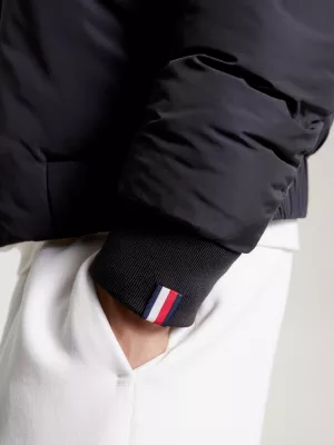 Jaqueta Bomber Acolchoada com Logo Esportivo