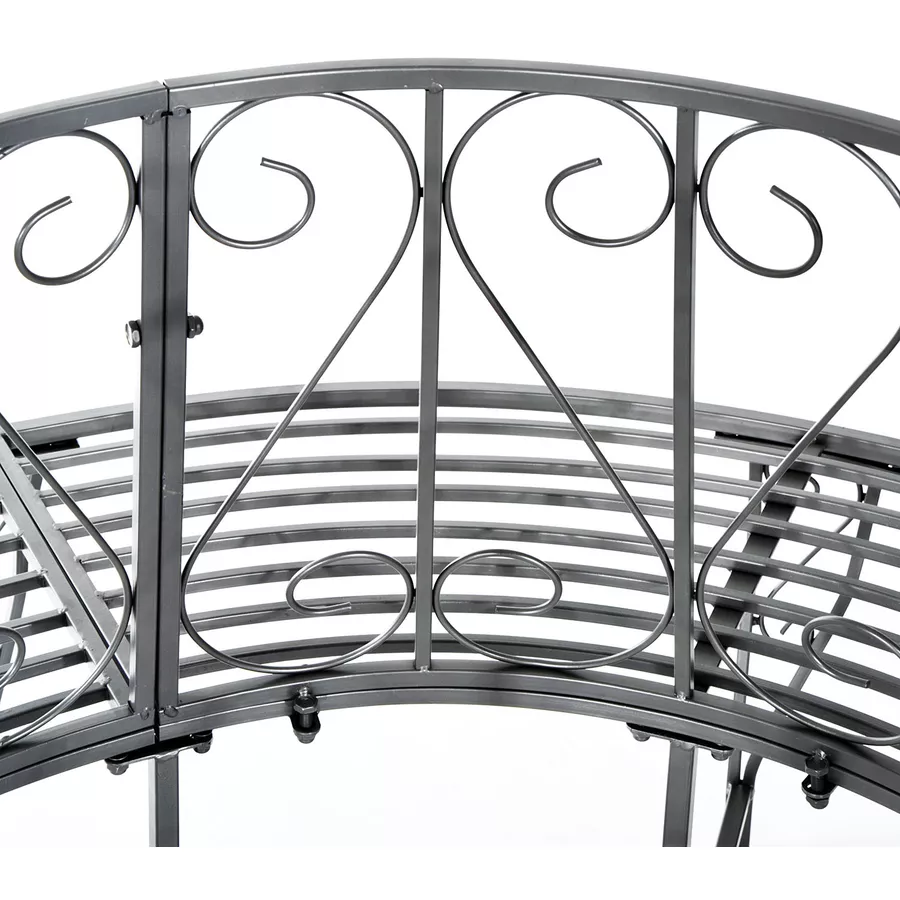 Outsunny Baumbank im geschmackvollen Design silber