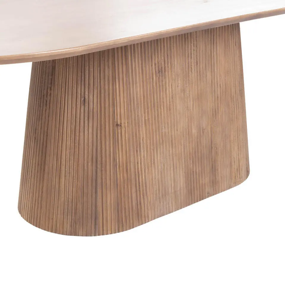 Eettafel Ovaal Naturel Hout - 200x110x76cm - Salvador