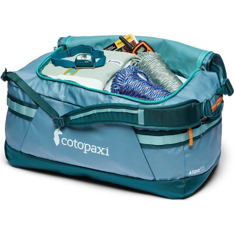 Cotopaxi Allpa Getaway 55L Duffel Blue Spruce And Abyss