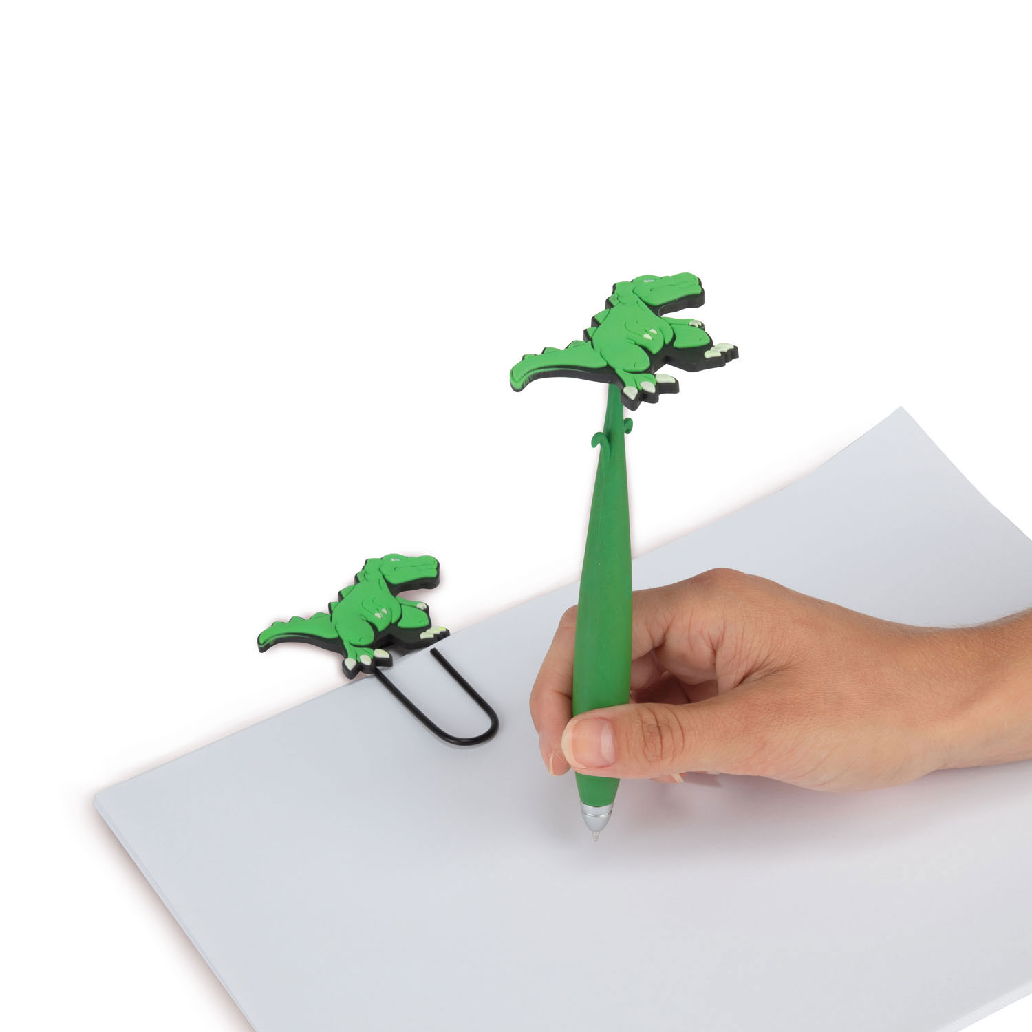 Dinosaurus Mega Paperclip met Pen