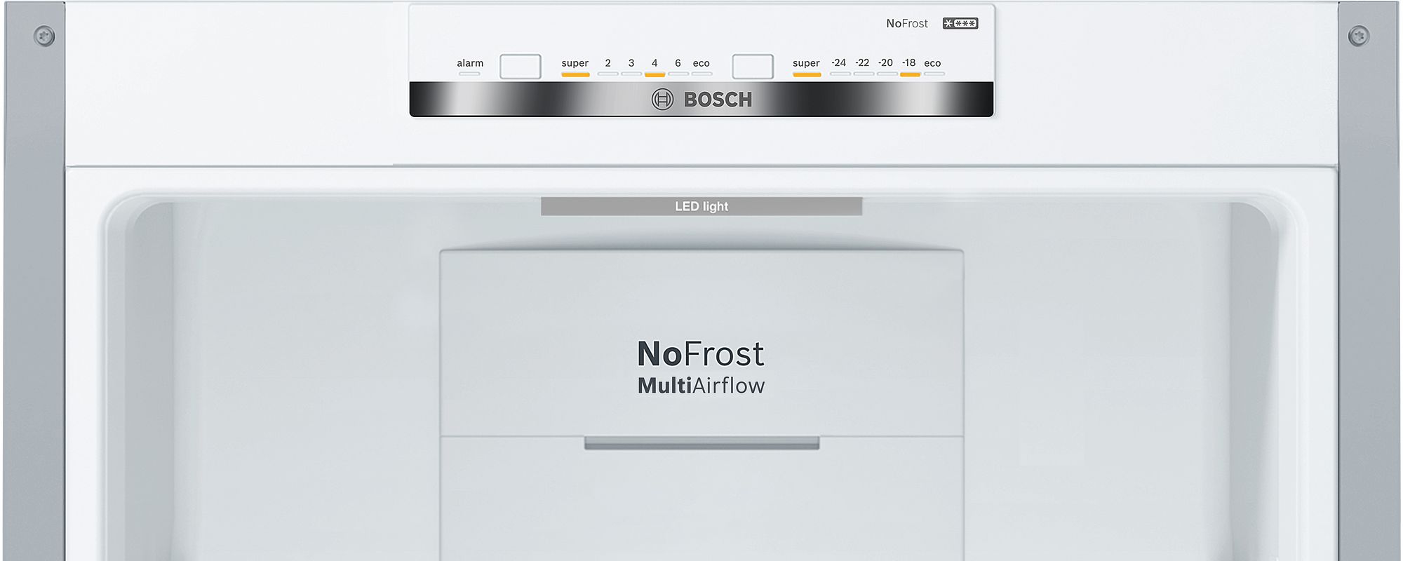 Refrigerador Combinado Independente Série 4, 186 x 60 cm, Aço fosco resistente a impressões digitais, KGN36VLEA