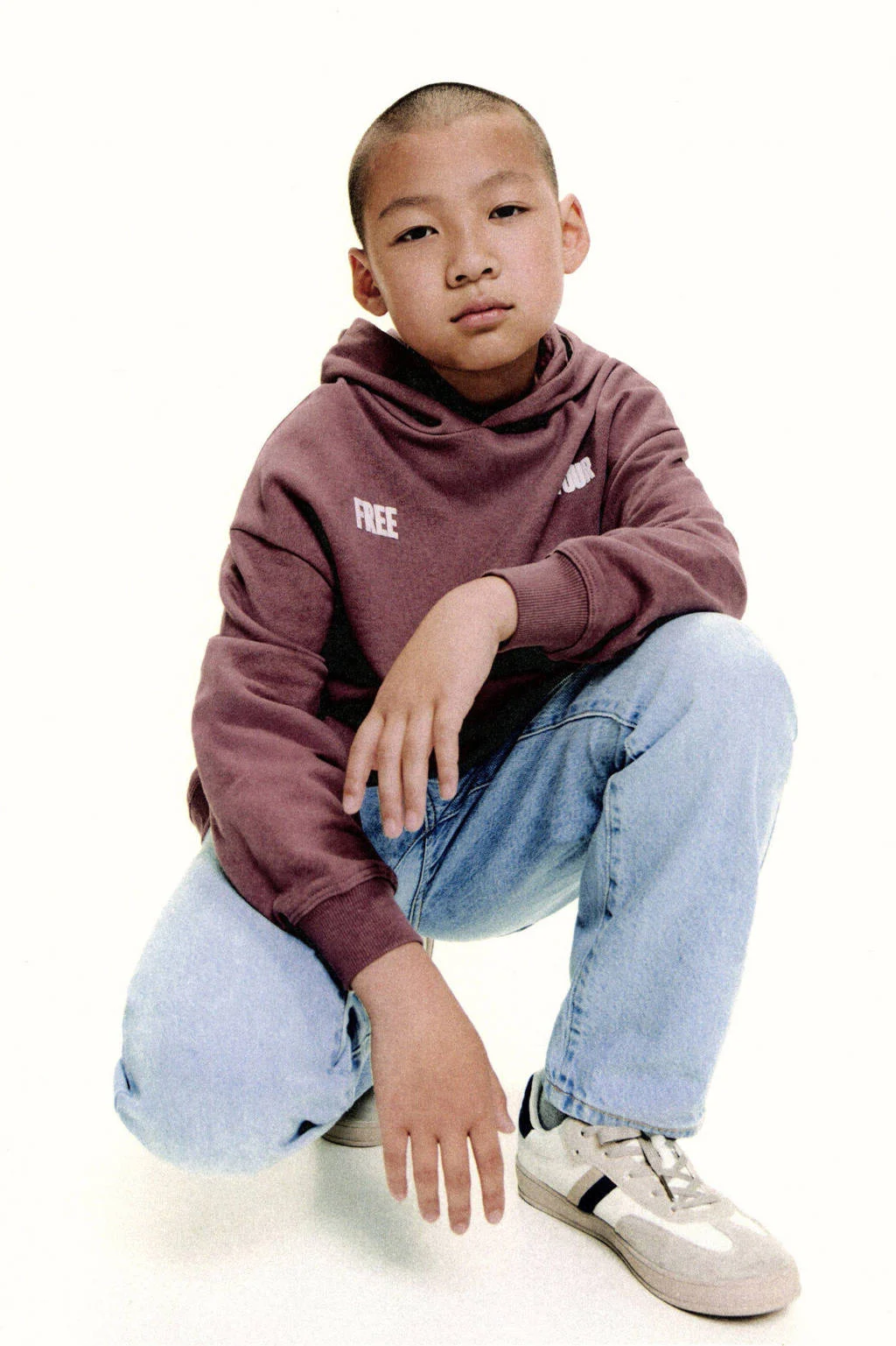 Mango Kids hoodie donkerrood