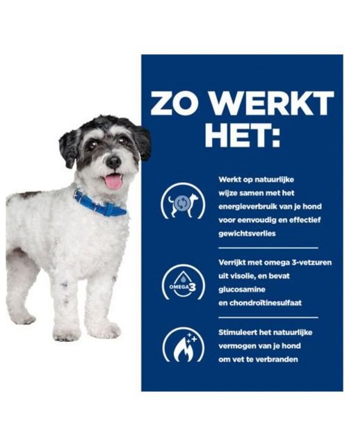 Hill's Prescription Diet J\/D Metabolic + Mobility Mini Weight Management Zak Kip - Hondenvoer