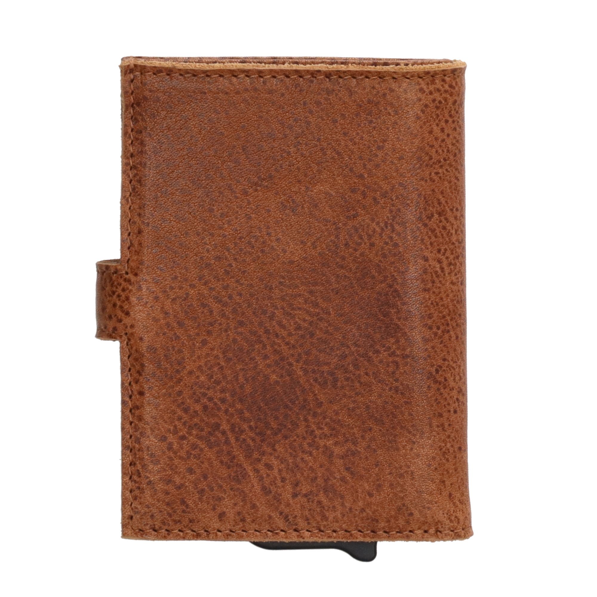Hide & Stitches Paint Rock Safety Wallet Cognac