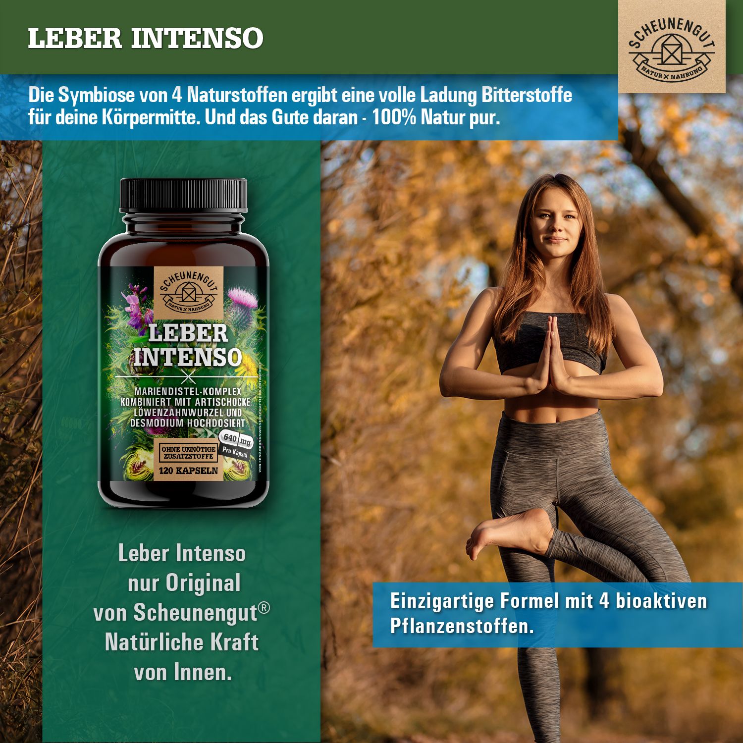 Scheunengut® LEBER INTENSO | Hochdosierte Leber Kapseln 100% natürlich
