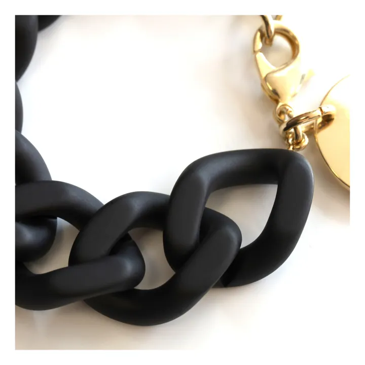 Vanessa Baroni Bracelet Flat Chain | Noir