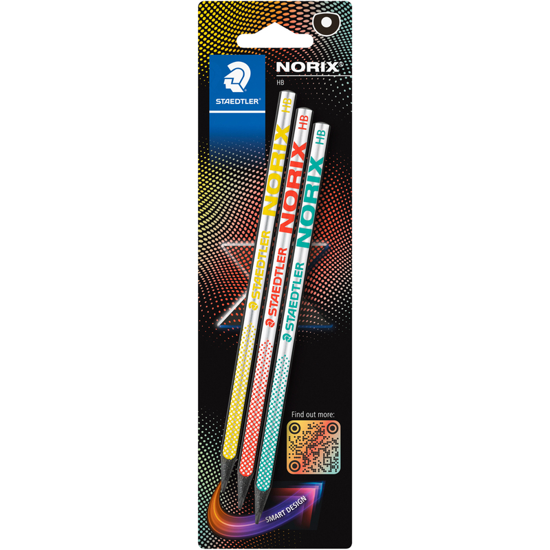 Staedtler Bleistift Norix, Upcycling, 3 Stück, HB, assortiert