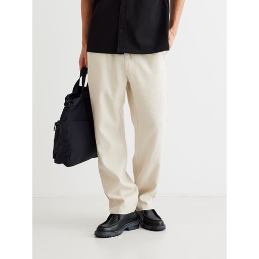 Woodbird Eik Linen Bukser, Sand, L