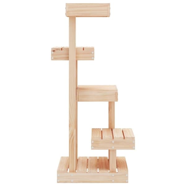 vidaXL Kattetre 45,5x49x103 cm heltre furu
