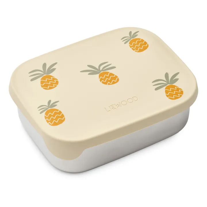 Liewood Lunch-box Arthur | Pineapples/ Cloud cream