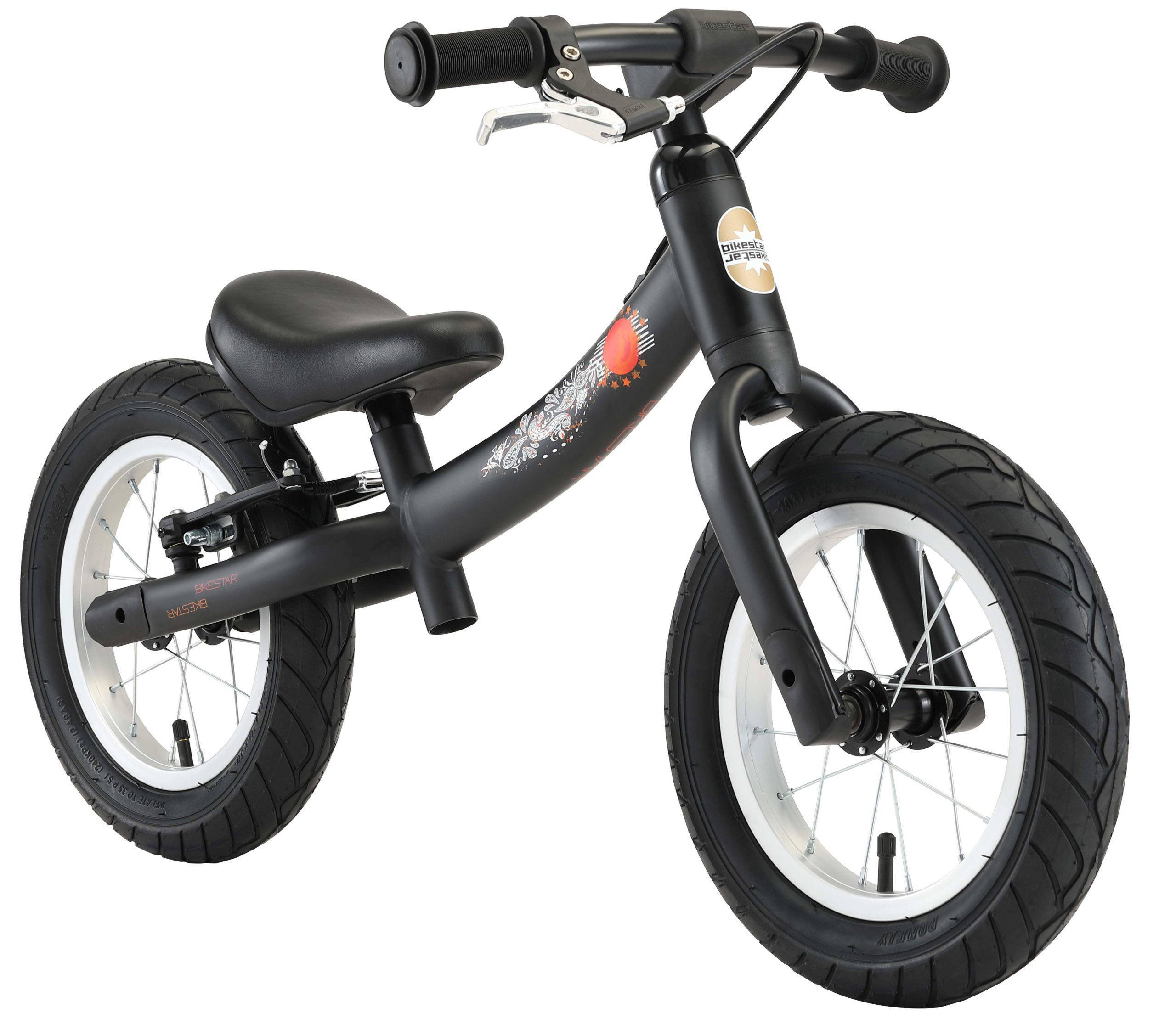 BikeStar Sport, meegroei loopfiets, 12 inch, zwart
