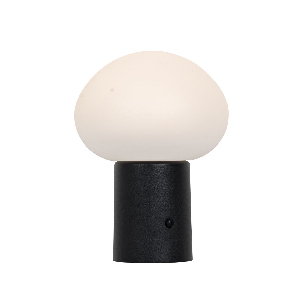 Tafellamp mushroom zwart incl. LED oplaadbaar - Louise