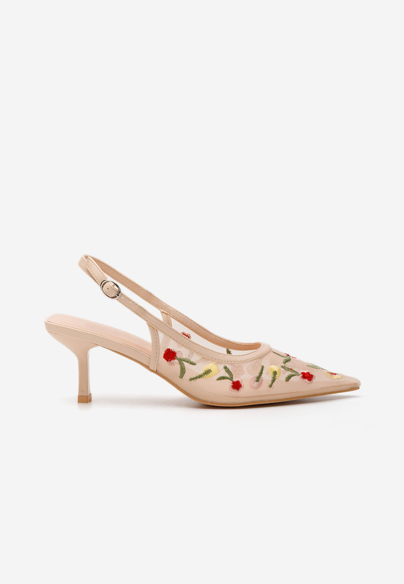 Chaussures à talon fin beige Denne