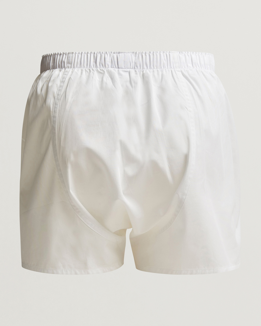 Sunspel Classic Woven Cotton Boxer Shorts White