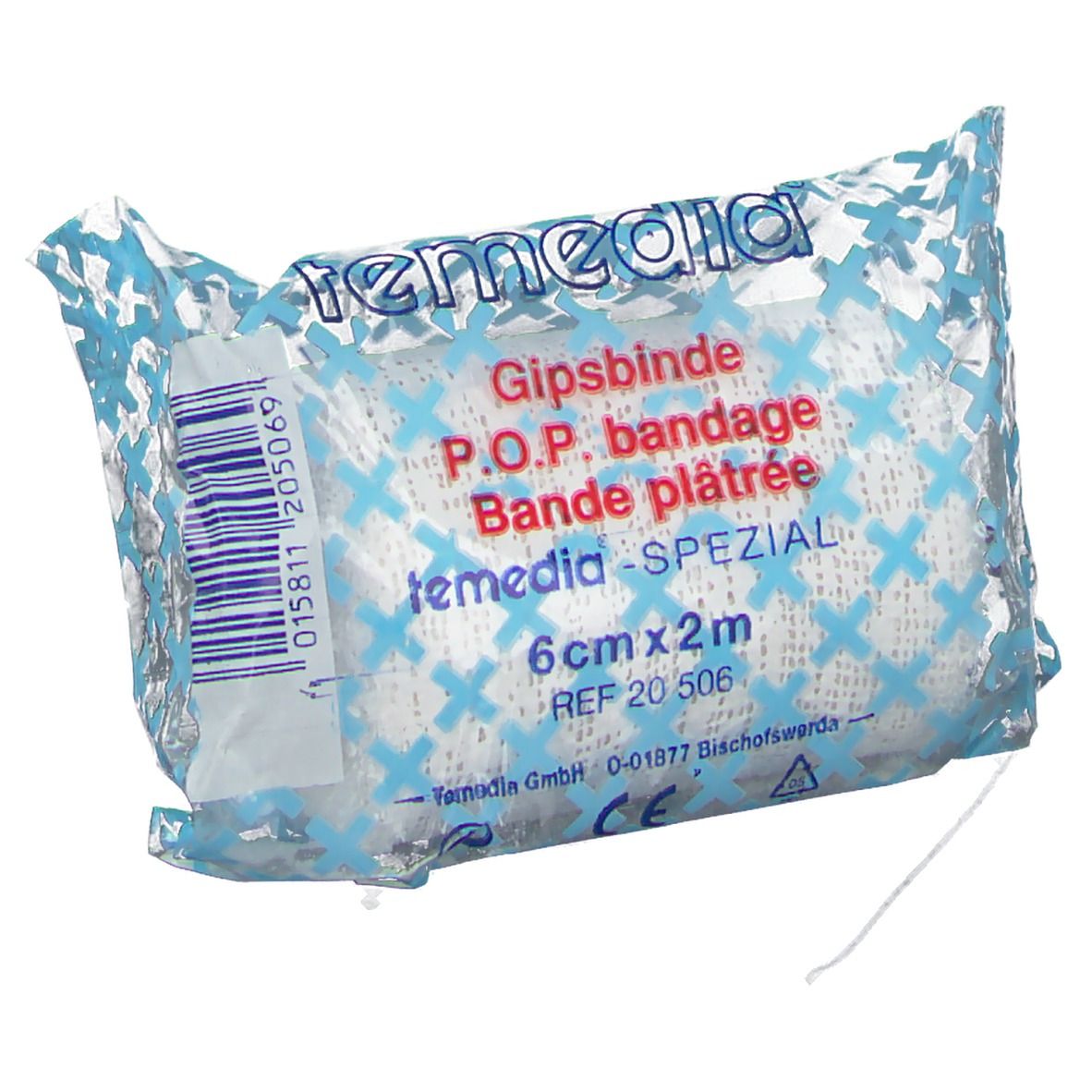 Temedia® Gipsbinde spezial 6 cm x 2 m