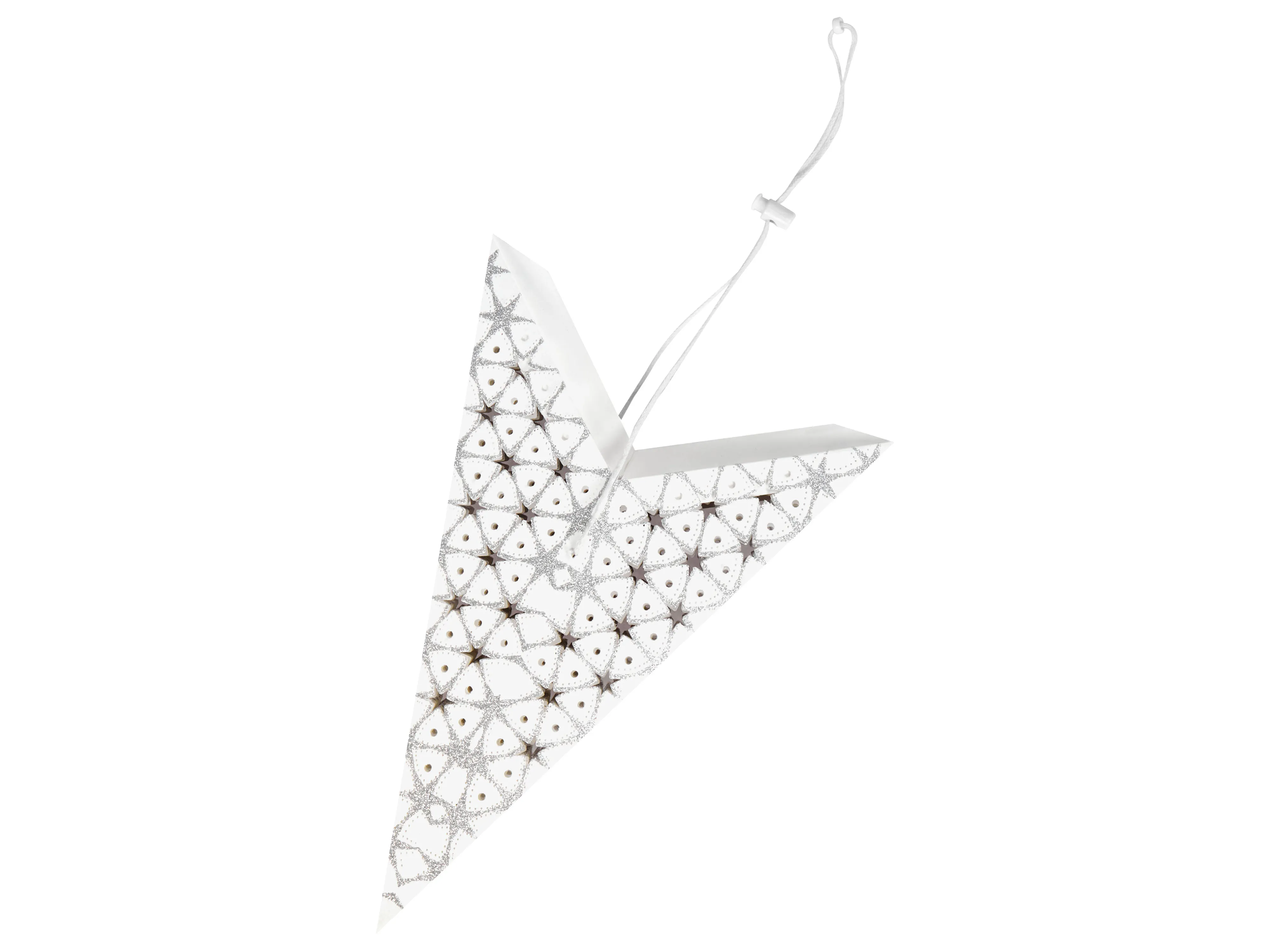 Set van 4 hangende decoraties LED TRISUL Ster 60 cm Meerkleurig