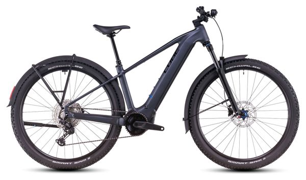 VTT Électrique Semi-Rigide Cube Reaction Hybrid Pro 800 Allroad Shimano Deore/Deore XT 12V 800 Wh 27.5'' Gris Metallic 2025