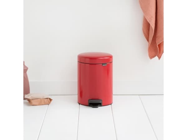 Brabantia pedalbøtte newIcon Round Red