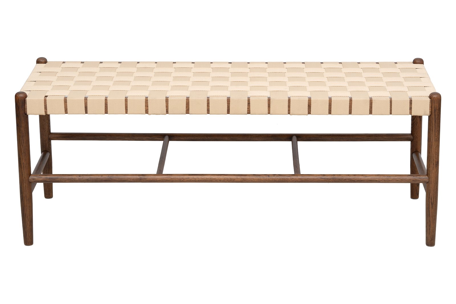 Aspen benk Natur eik brunbeiset str 120x42x46cm