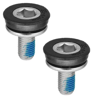Boulon de manivelle Set M8 BAS15 par 2 pièces noir / argent