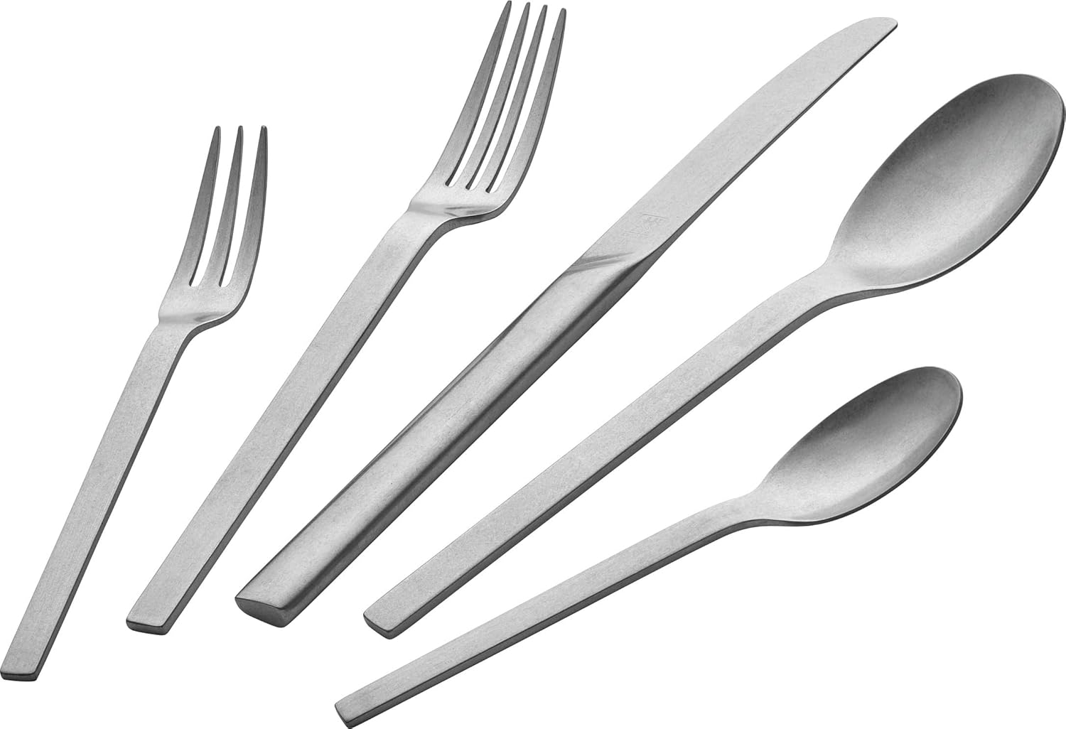 ZWILLING Minimale Vintage Besteckset 68-teilig, Für 12 Personen, Spülmaschinengeeignet, Edelstahl, Gehämmert, Silber