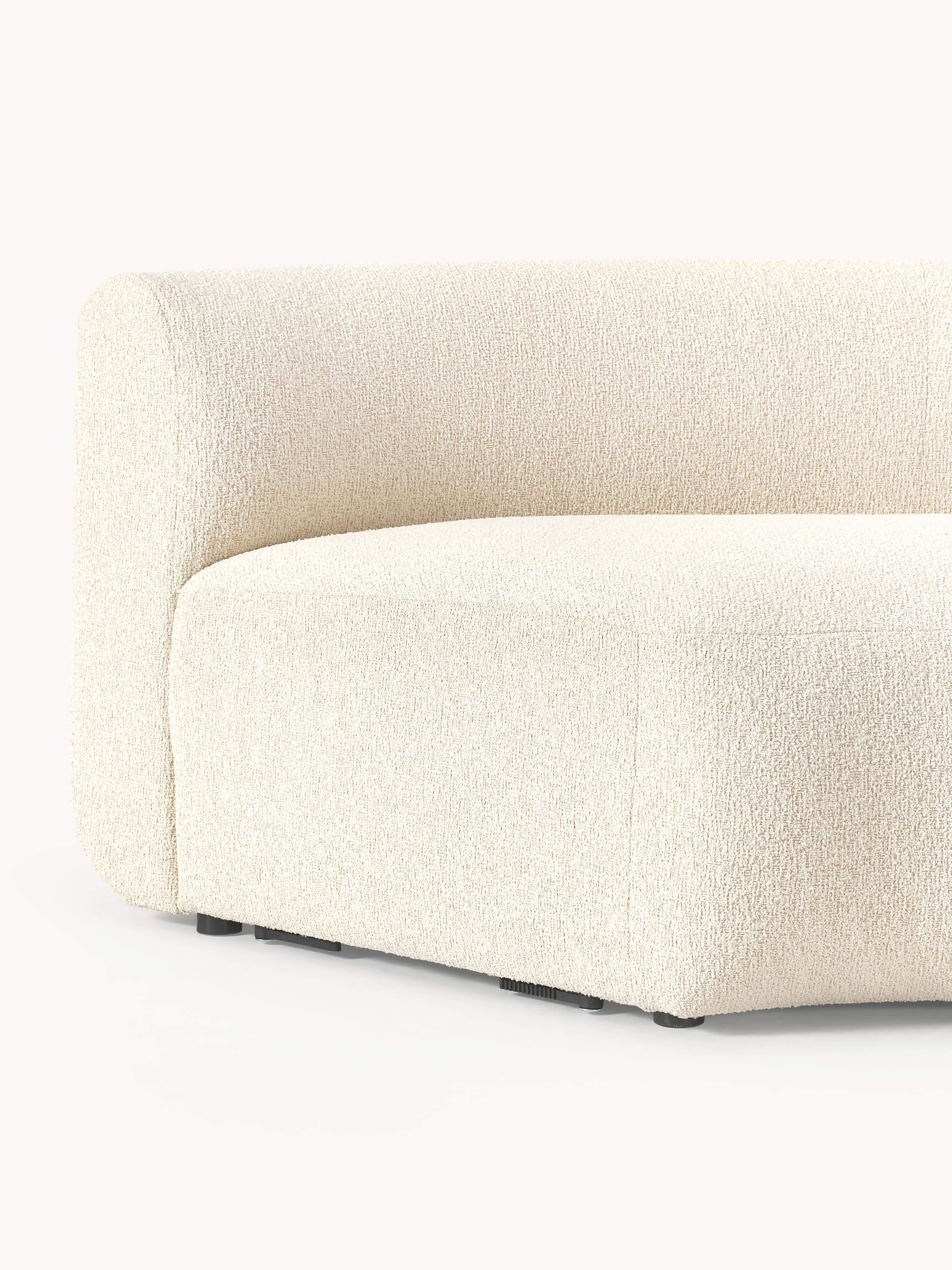 Ronde bouclé hoekmodule Sofia