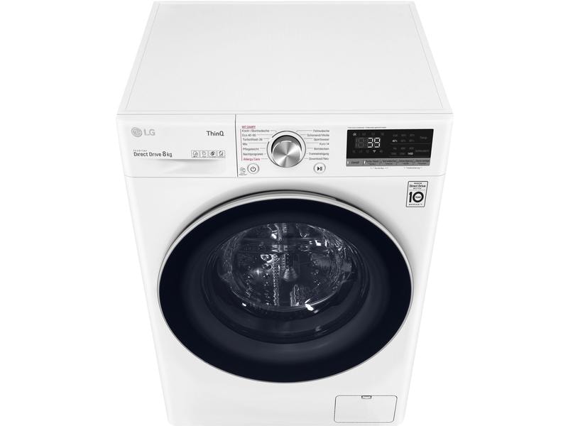 LG Waschmaschine F4WV708P1E Links Frontloader mit 8 kg Ladekapazität