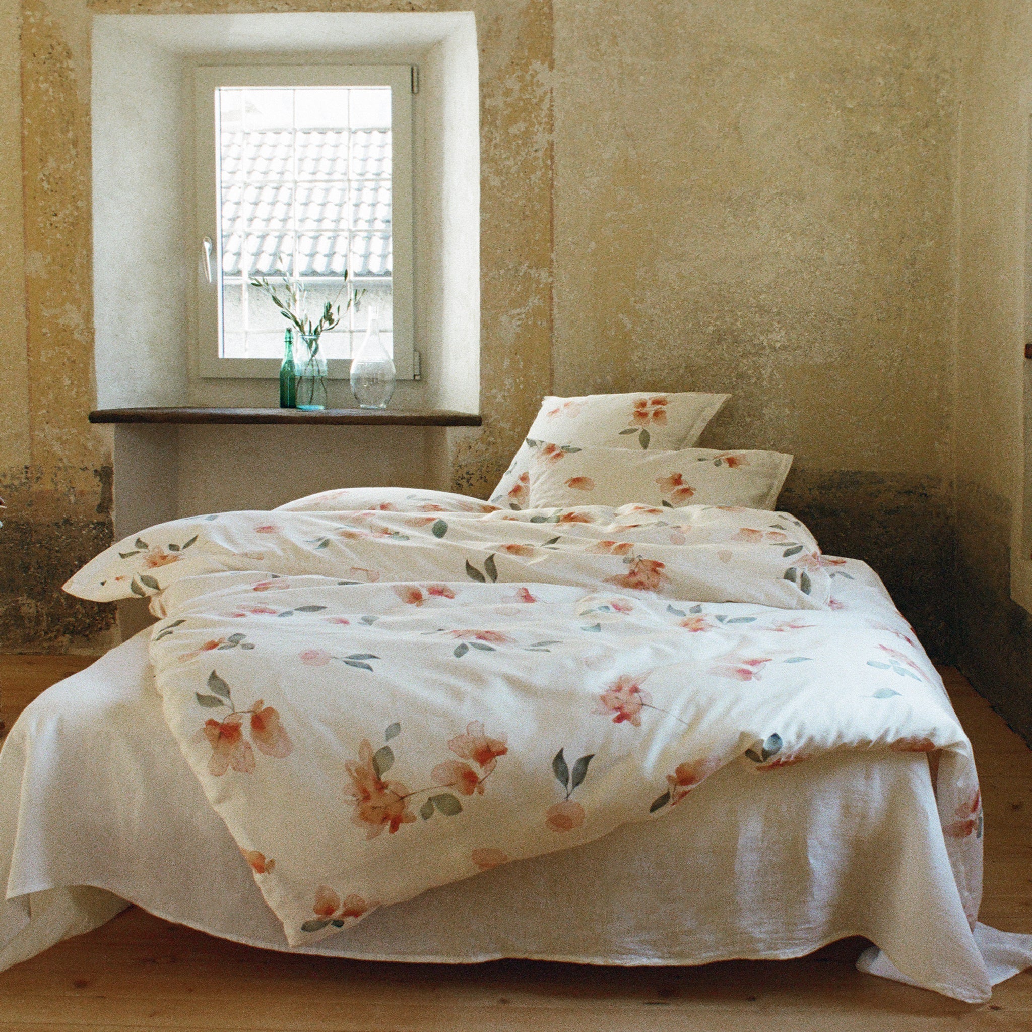 Duvetbezug RASA white/apricot