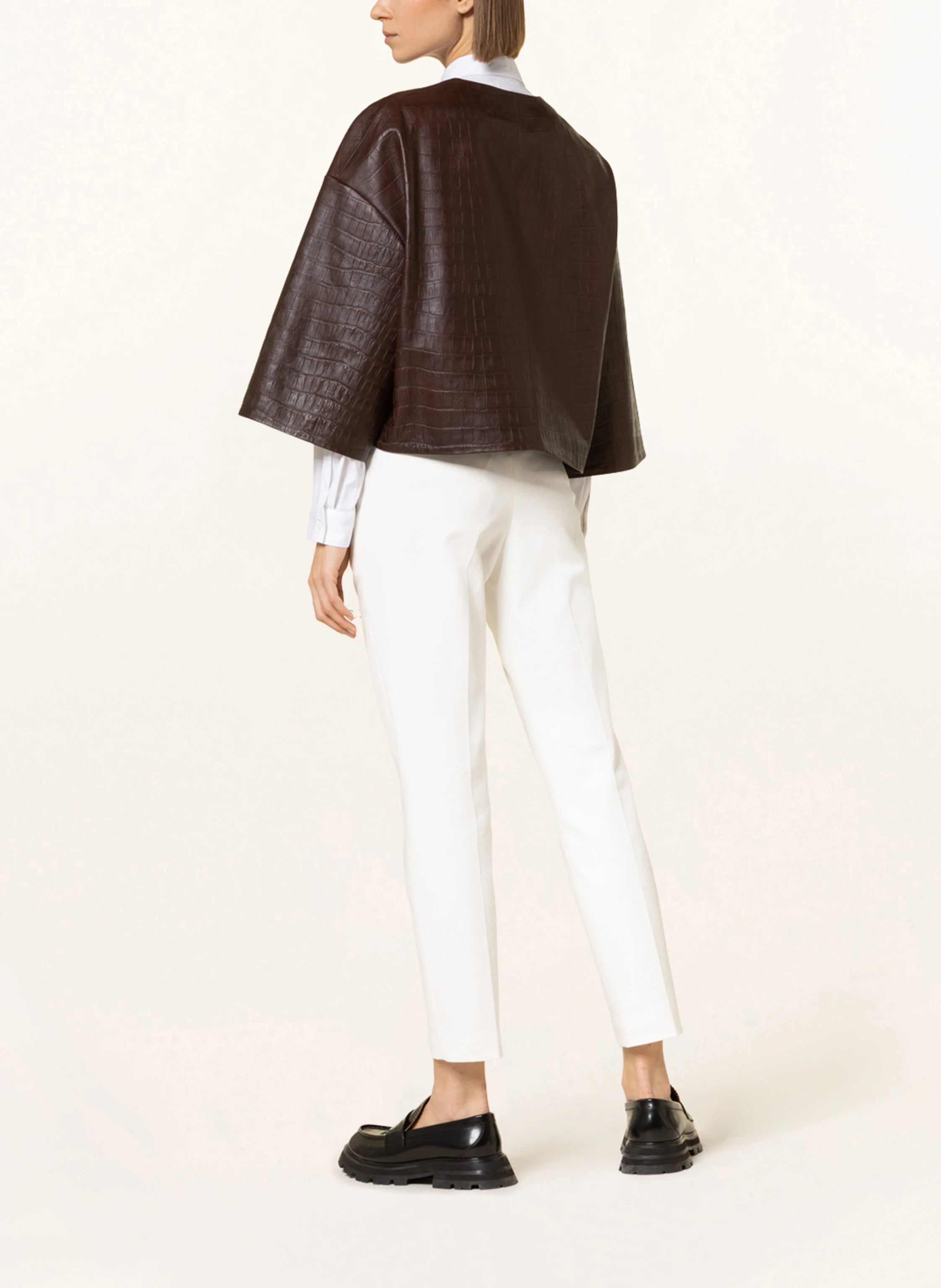 FABIANA FILIPPI Lederjacke mit 3/4-Arm