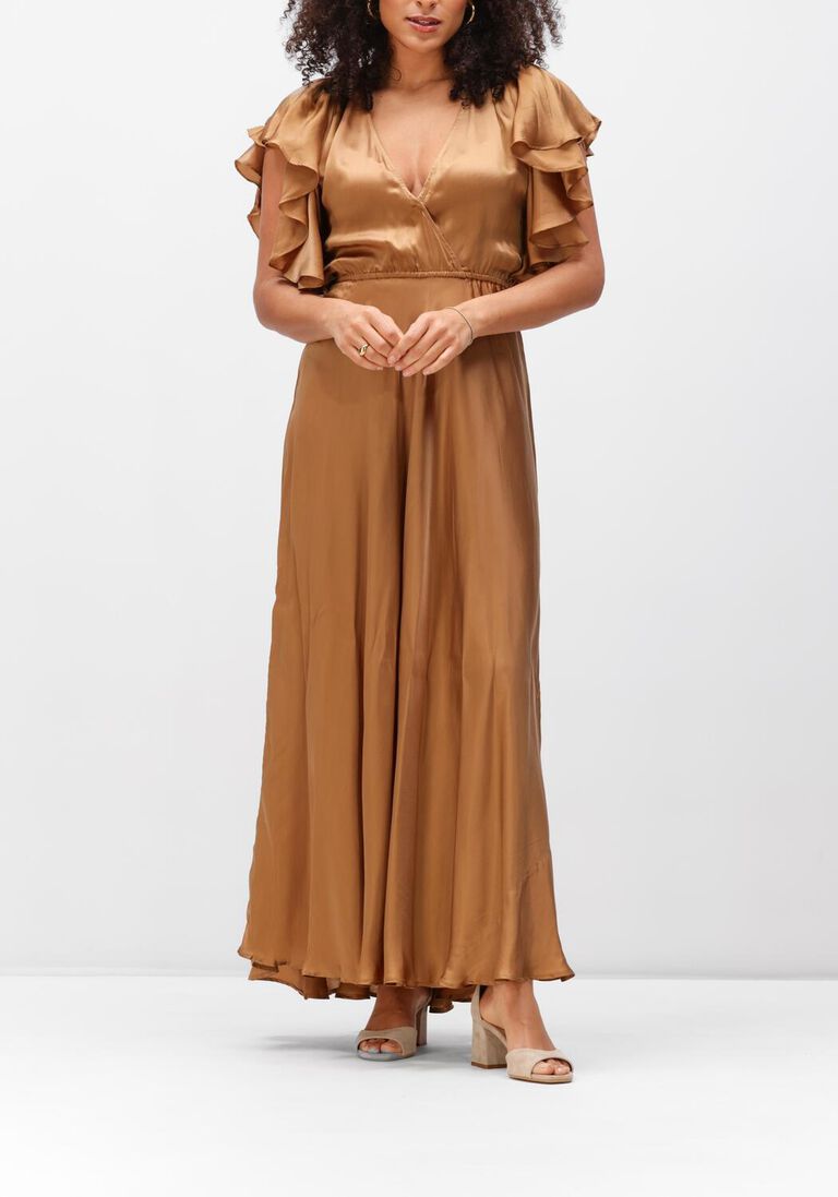 bronzen mes demoiselles maxi jurk cascais