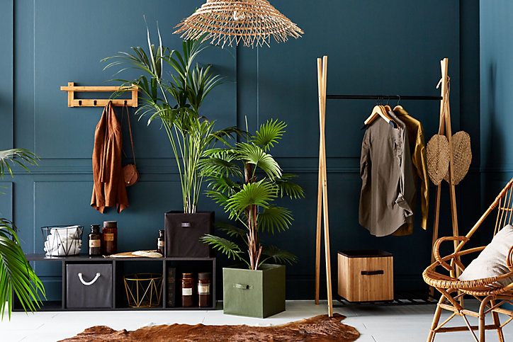 Panier de rangement cube Hanoi bambou