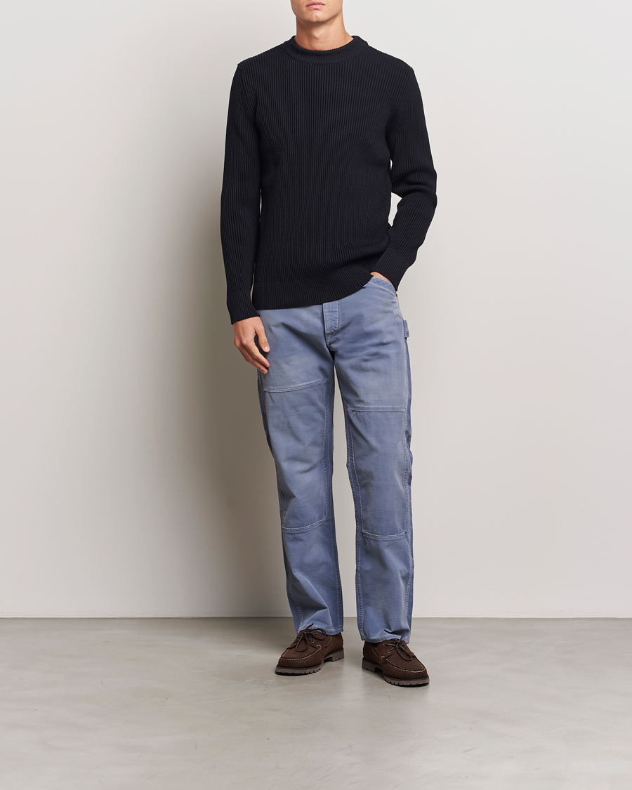 S.N.S. Herning Fender Wool Crew Neck Navy Blue