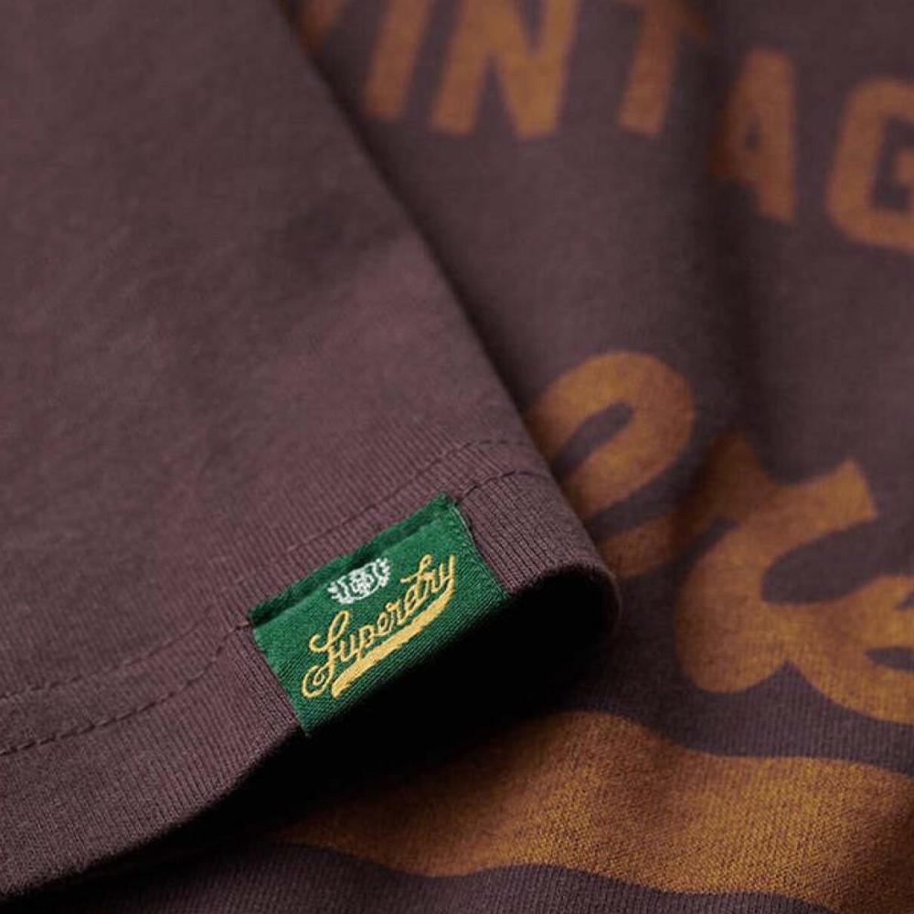 Superdry T-shirt Bordeaux Homme Superdry Premium