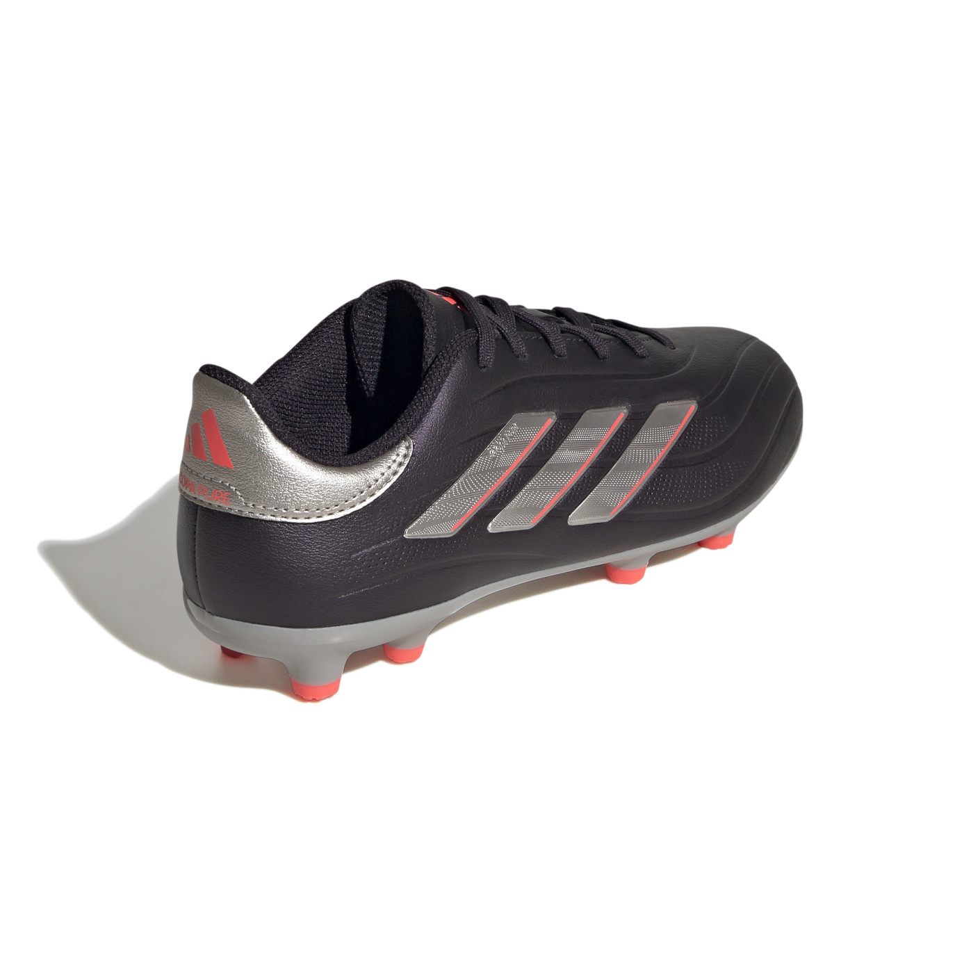 Adidas Copa Pure 2 League Gras Voetbalschoenen (FG) Kids Donkerpaars Zilver Roze