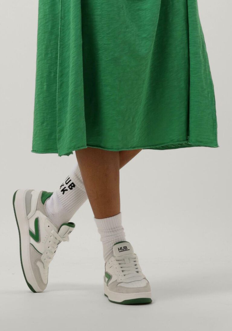 HUB witte hub lage sneakers smash